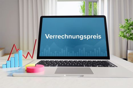Foto: Verrechnungspreise - Schriftzug auf PC